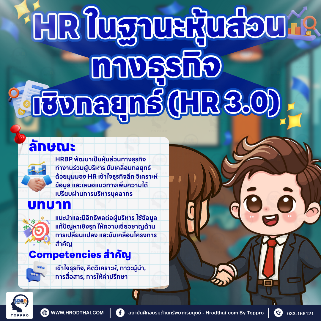 HR ในฐานะหุ้นส่วนทางธุรกิจเชิงกลยุทธ์ (HR 3.0)