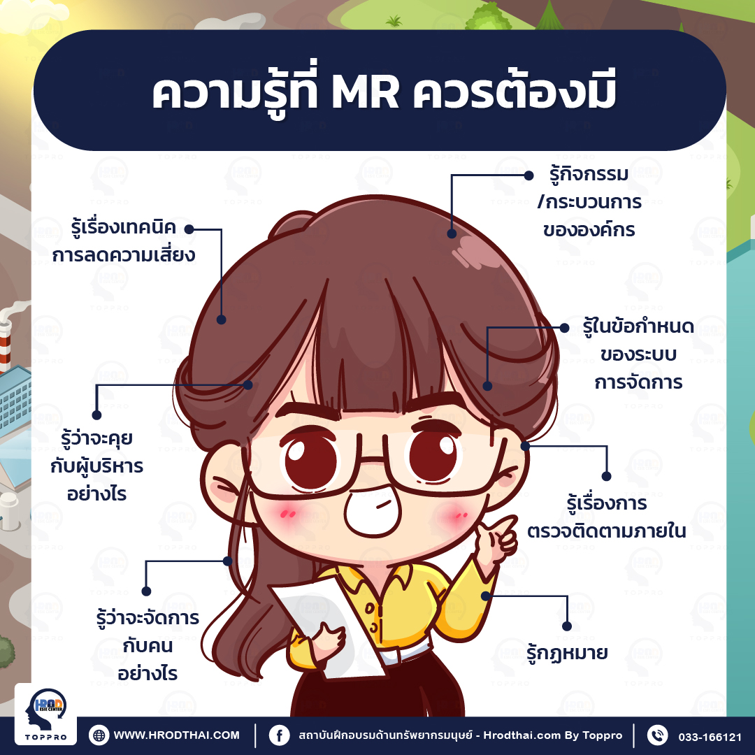 ความรู้ที่ MR ควรต้องมี