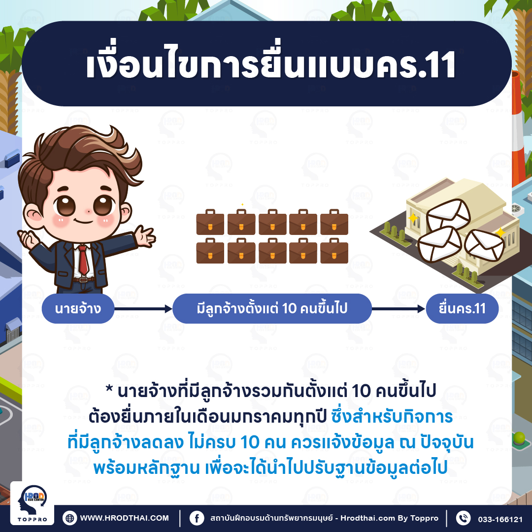 เงื่อนไขการยื่นแบบคร.11