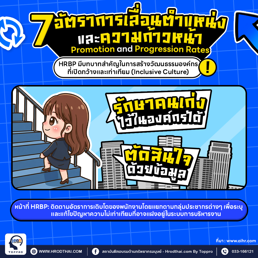 7. อัตราการเลื่อนตำแหน่งและความก้าวหน้า Promotion and Progression Rates