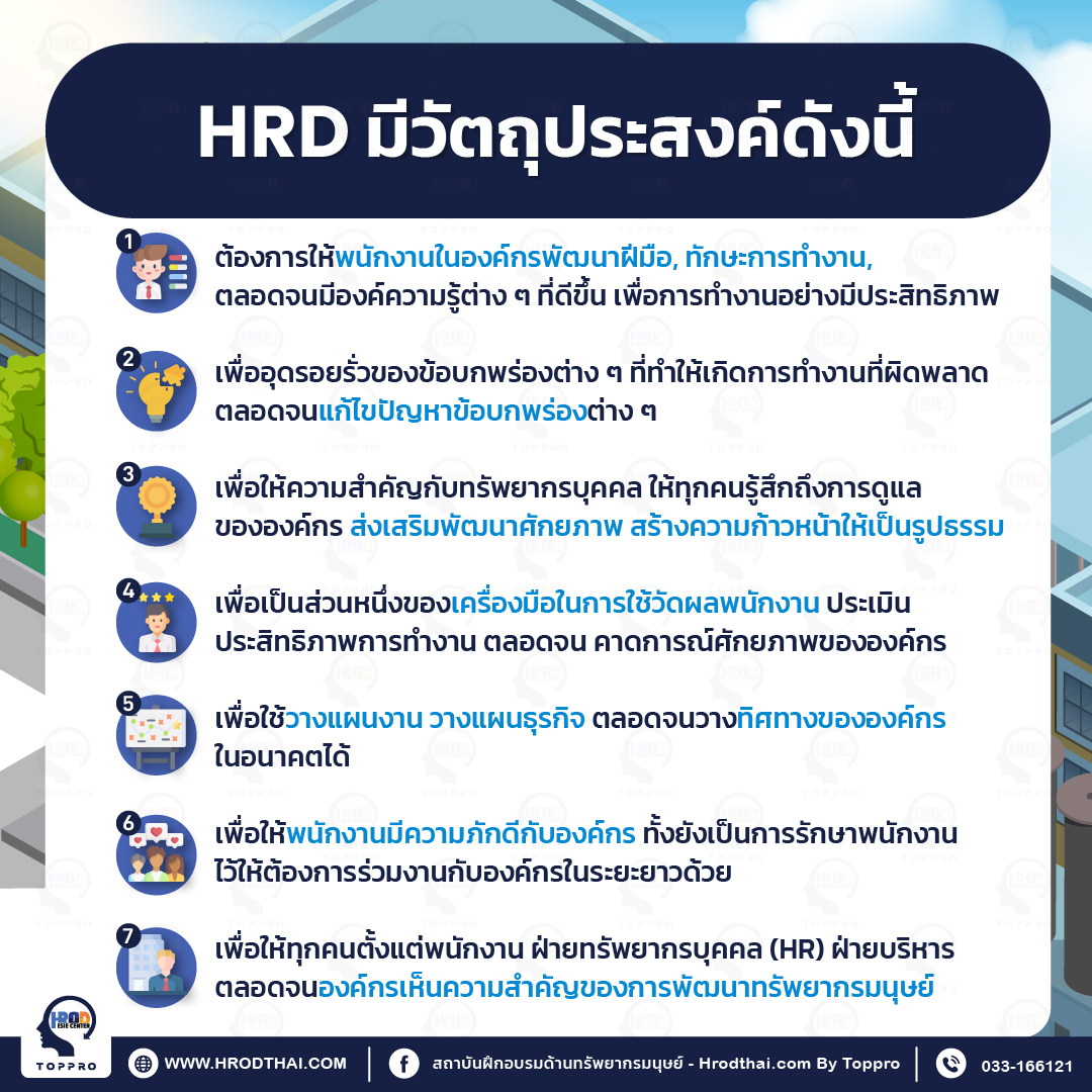 วัตถุประสงค์ของ HRD