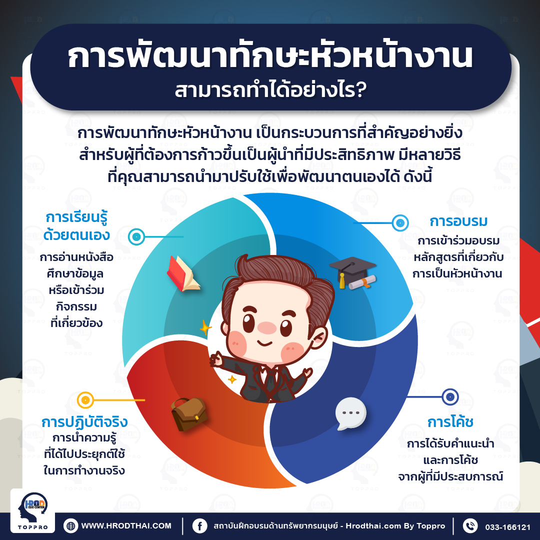 การพัฒนาทักษะหัวหน้างานสามารถทำได้อย่างไร?