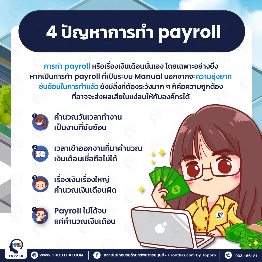 4 ปัญหาการทำ payroll