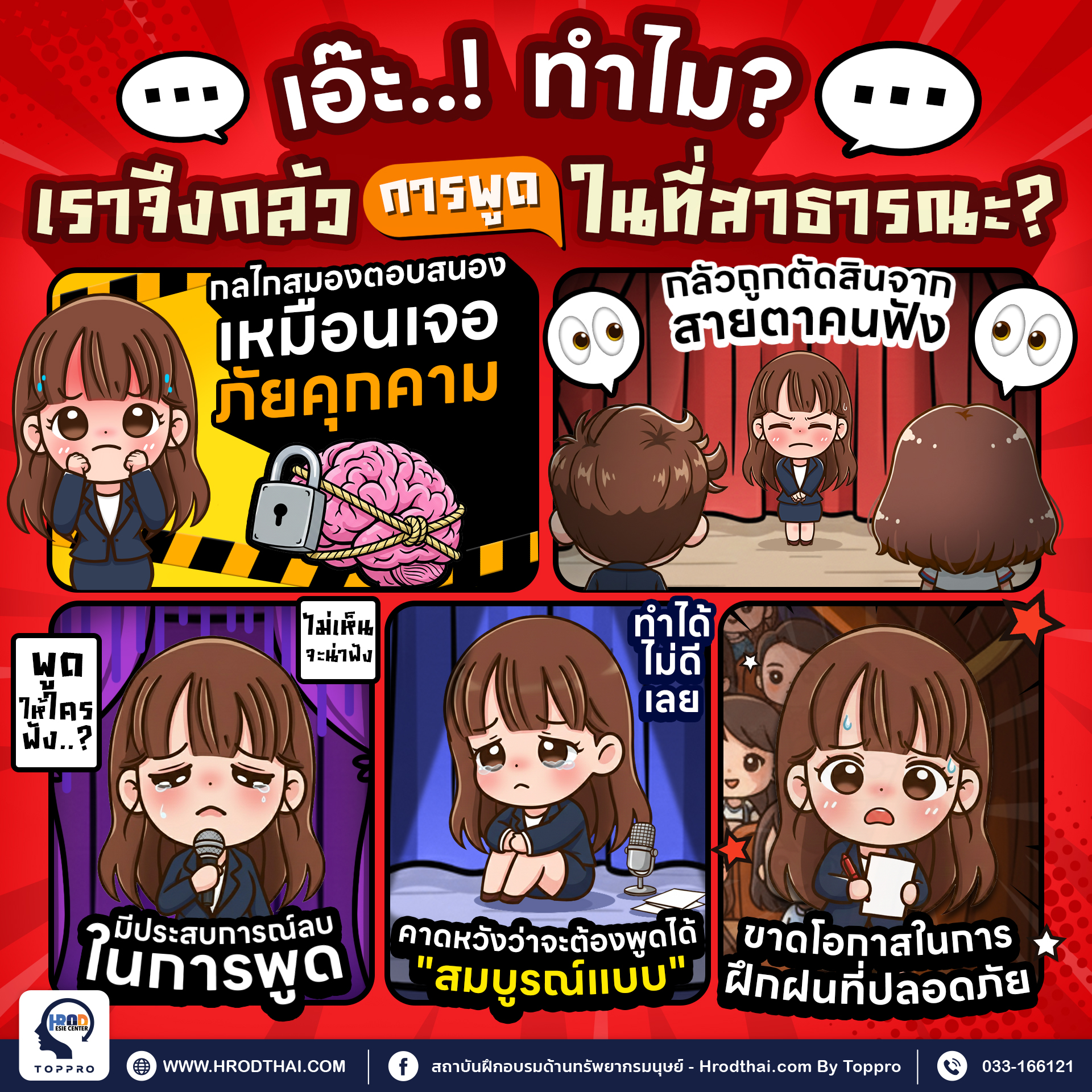 ทำไมเราจึงกลัวการพูดในที่สาธารณะ ?