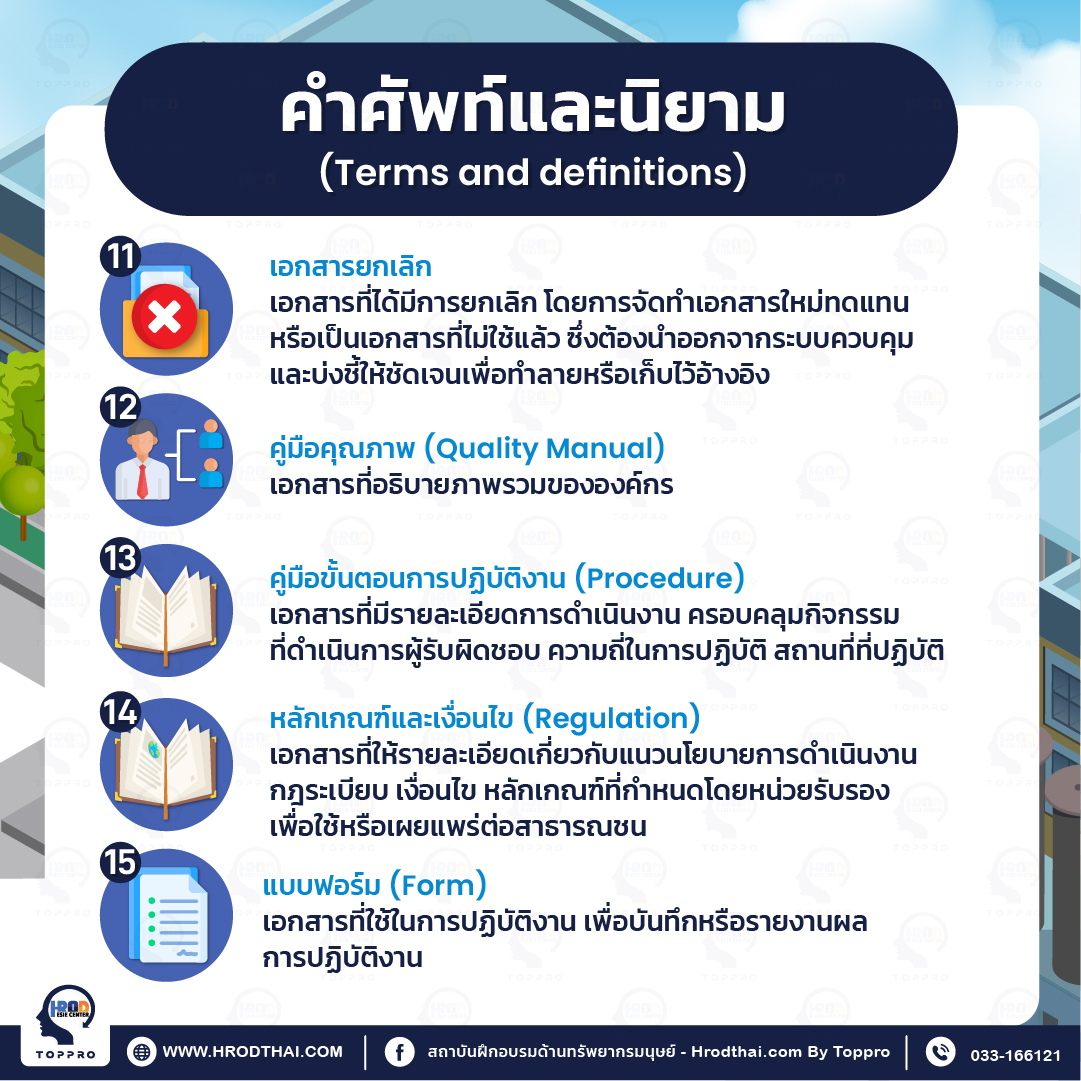 คำศัพท์และนิยาม (Terms and definitions)