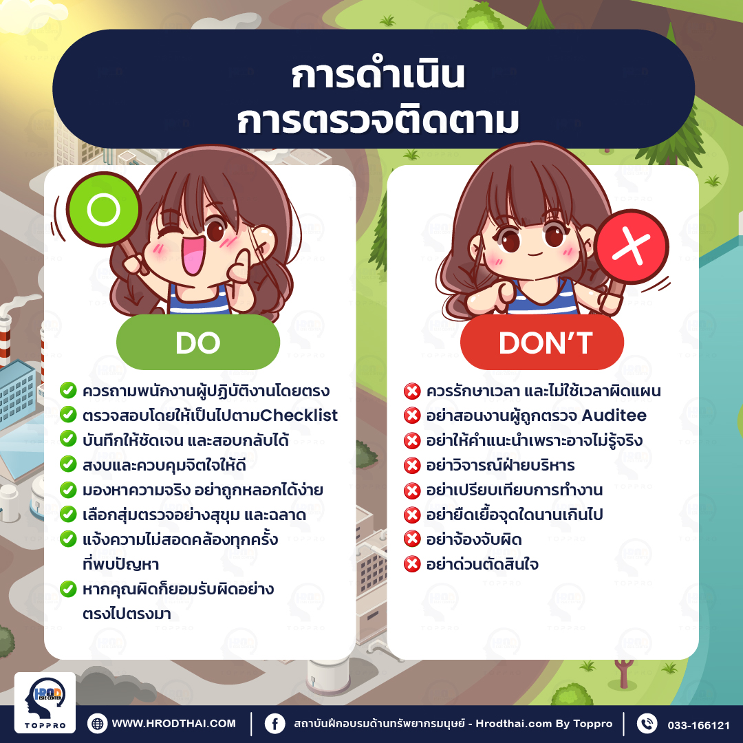 การดำเนินการตรวจติดตาม